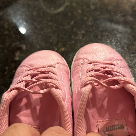 PUMA Kids' Vikky V3 Glitz Sneaker In Prism Pink & Puma Silver - Picture 7 of 7